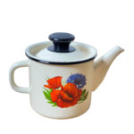 لعابی قوری تک 1 لیتری گل قرمز