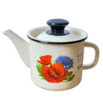 لعابی قوری تک 1 لیتری گل قرمز