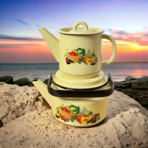 لعابی کتری 1/5با قوری 1 لیتری  کدو