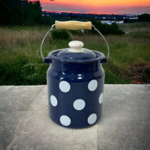 لعابی دبه 3.5 کیلویی سرمه ای خالدار