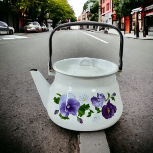 لعابی کتری 2.5 لیتری تک گل بنفش