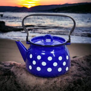 لعابی کتری 2/5 لیتری تک آبی خالخالی