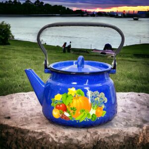 لعابی کتری 2/5 لیتری تک آبی کدوسبزیجات