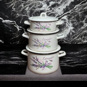 لعابی سرویس قابلمه 3 تایی Lavender