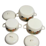 لعابی سرویس قابلمه خمره ای دور استیل کدو