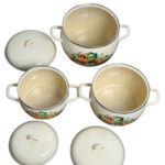 لعابی سرویس قابلمه خمره ای دور استیل کدو