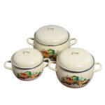 لعابی سرویس قابلمه خمره ای دور استیل کدو