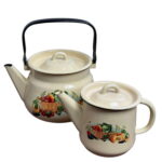 لعابی کتری 2.5 با قوری 1 لیتری کدو با رابط