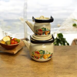 لعابی کتری 3/5 با قوری 1/1 لیتری کدو (با رابط مخصوص )