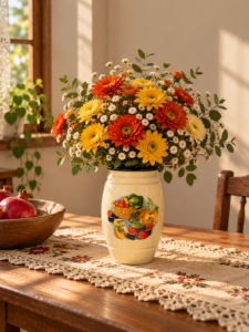 لعابی گلدان کدو
